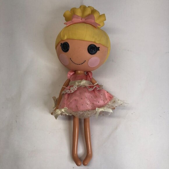 Lalaloopsy Other - Lalaloopsy 2010 Cinder Slippers Tiara Pink Dress 12" Doll
